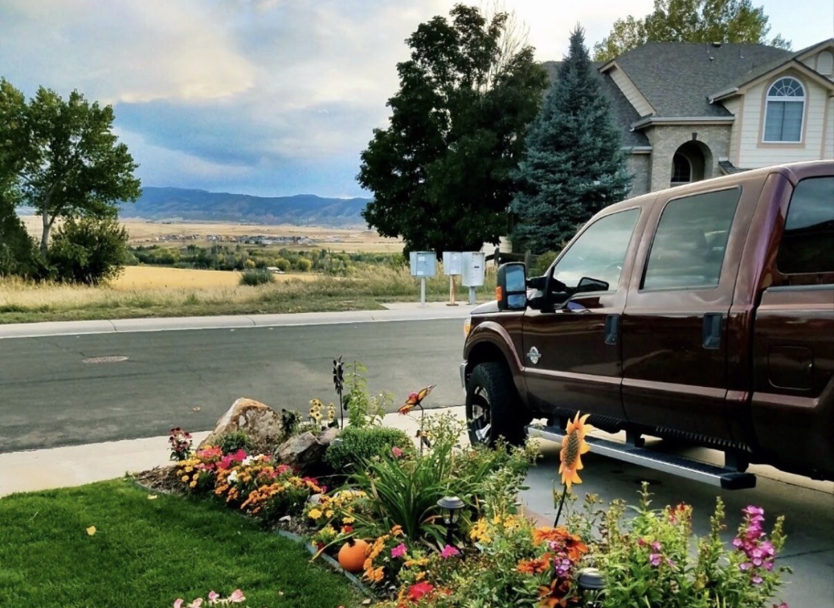 Dena Townsend's diesel-powered truck