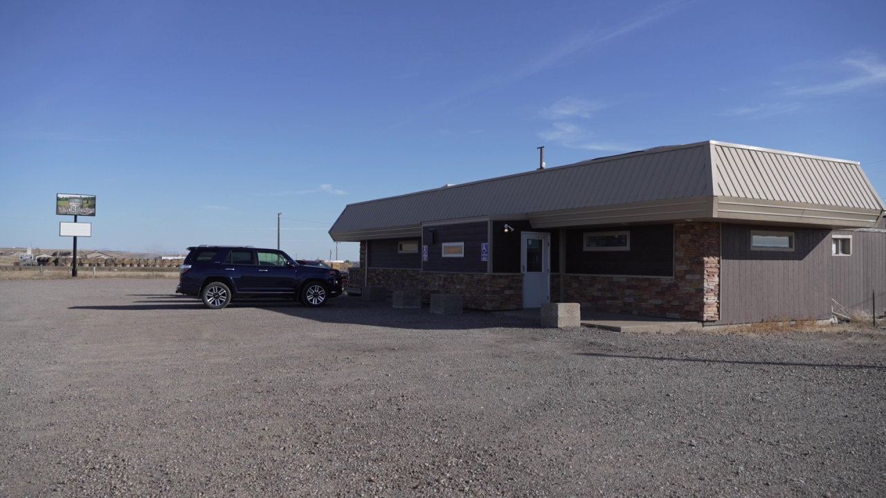 Backroads Bar & Grill several miles west of Great Falls