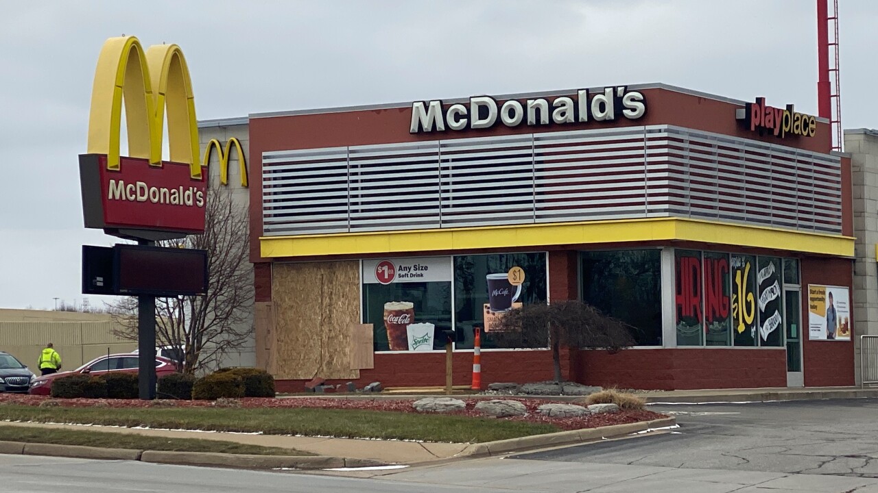 driver crashes into mcdonalds after stealing guns byron center.jpg