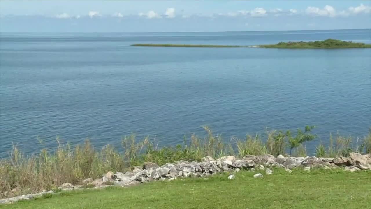 Lake Okeechobee, view from Okeechobee County, June 18, 2021