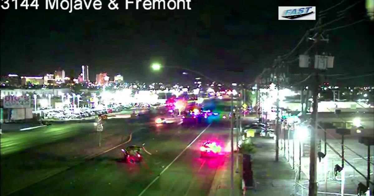 Wheelchair user dead, driver arrested after crash near downtown Las Vegas