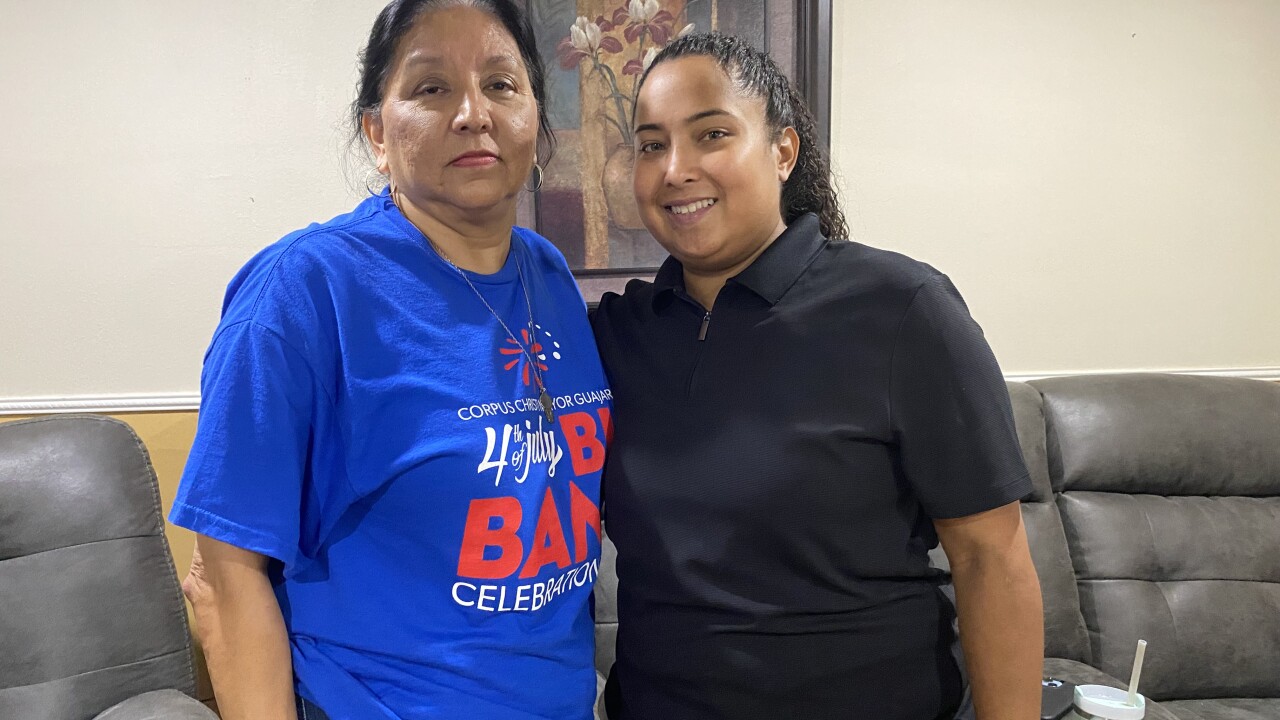 Martina and her aunt Cynthia Perez