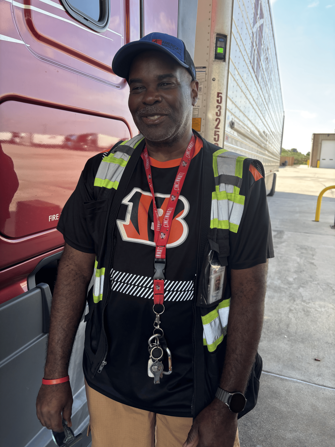 Norman Harlan, semi-truck driver