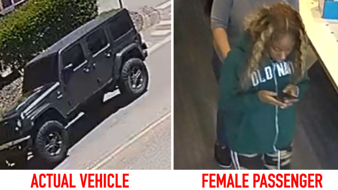 Actual vehicle and female passenger in hit-and-run in Pasco parking lot.png