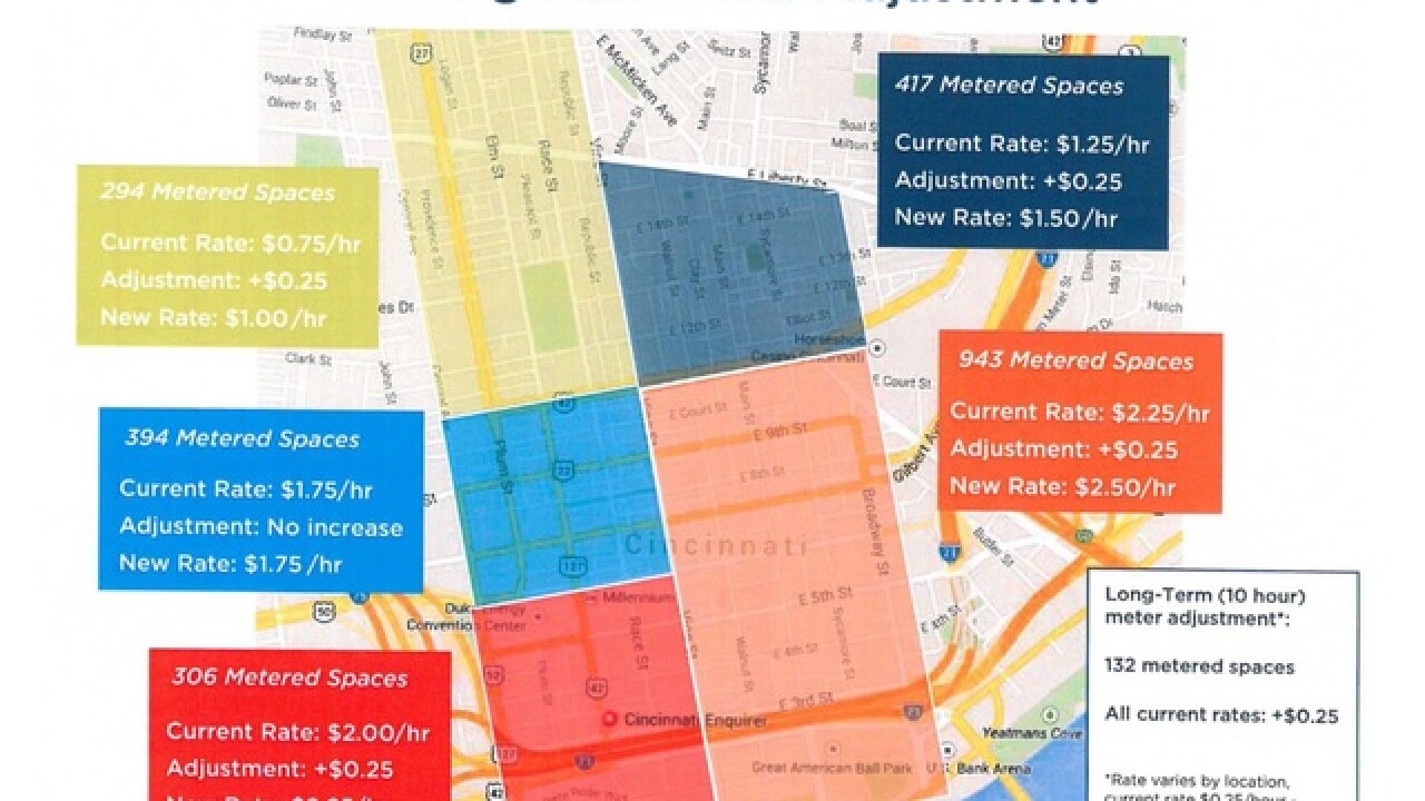 Cincinnati Raising Parking Meter Rates In Several City Neighborhoods