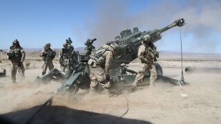 U.S. Army soldiers train