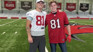 Take your brother to work day: Bucs receiver and Straz actor switch places