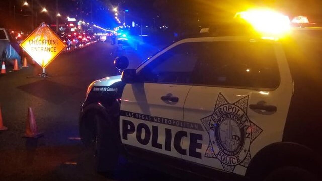 DUI Blitz results in 25 arrests over New Year's Eve in Las Vegas