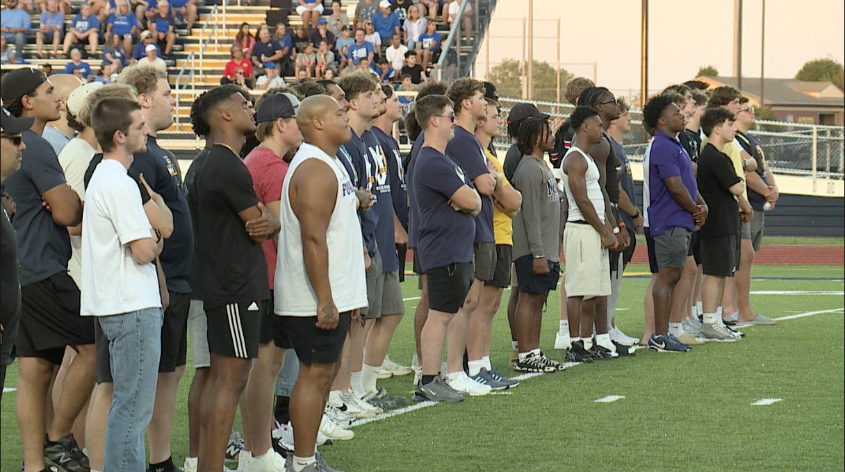 Former teammates watch video honoring MicahJo Barnett