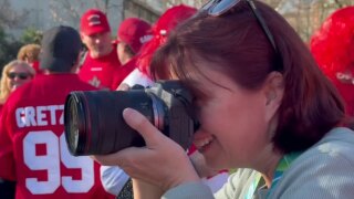 Angel Adams at the Winter Games in Milan.