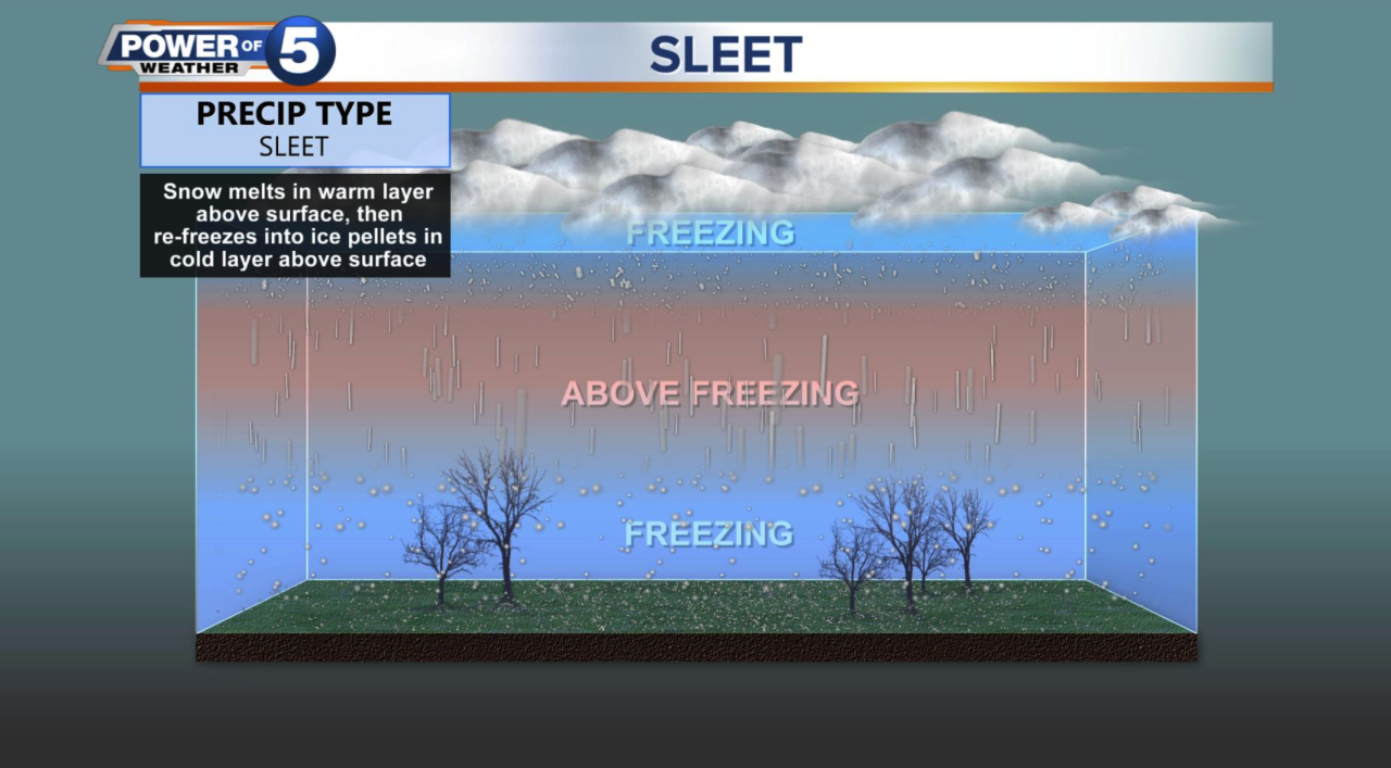 What is sleet