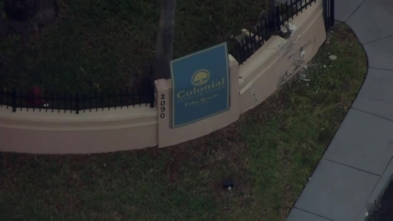 Colonial Assisted Living sign, where fire erupted, May 11, 2022