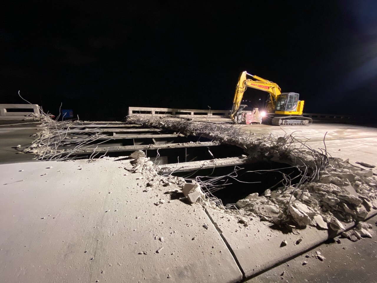 Demolishment of Clint More Road bridge.jpg