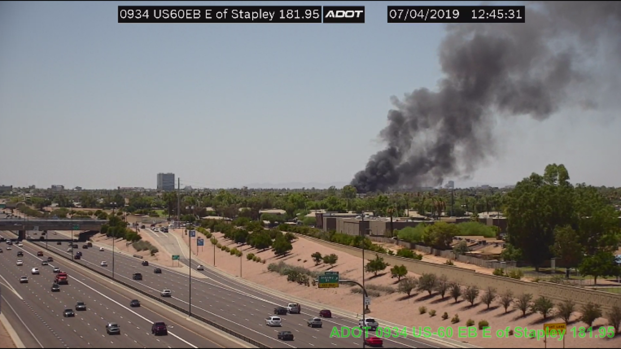 KNXV Mesa Structure Fire 7-4-19