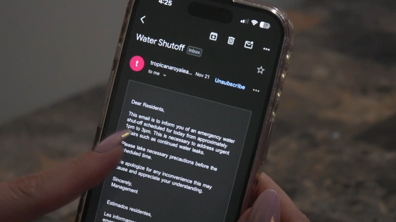 Las Vegas apartment complex plagued by water shutoffs