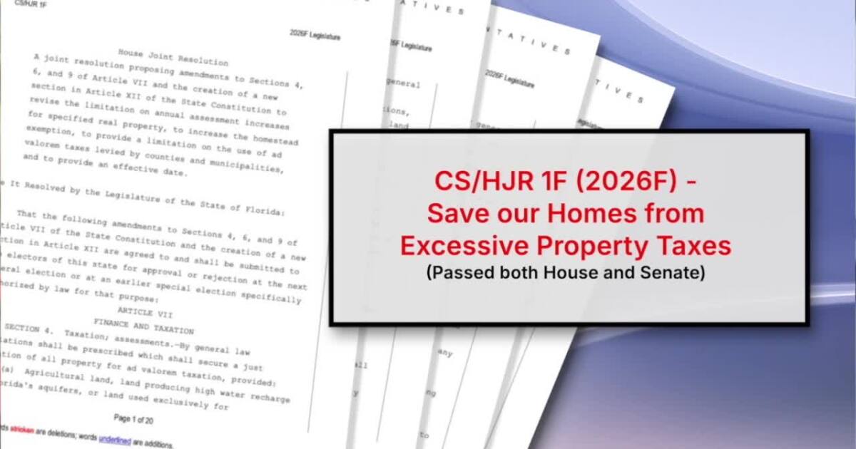 Florida property tax amendment draws organized opposition while supporters remain quiet