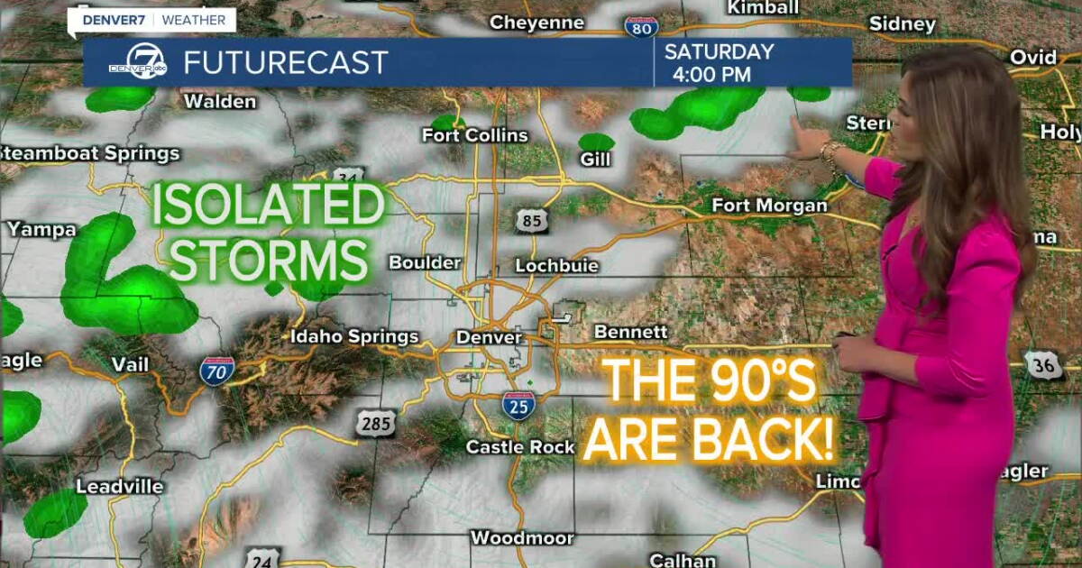 Hot and drier weather for the Denver metro area this weekend