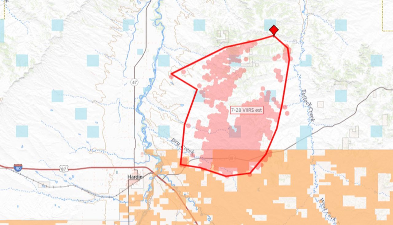 poverty flats fire perimeter as of July 28