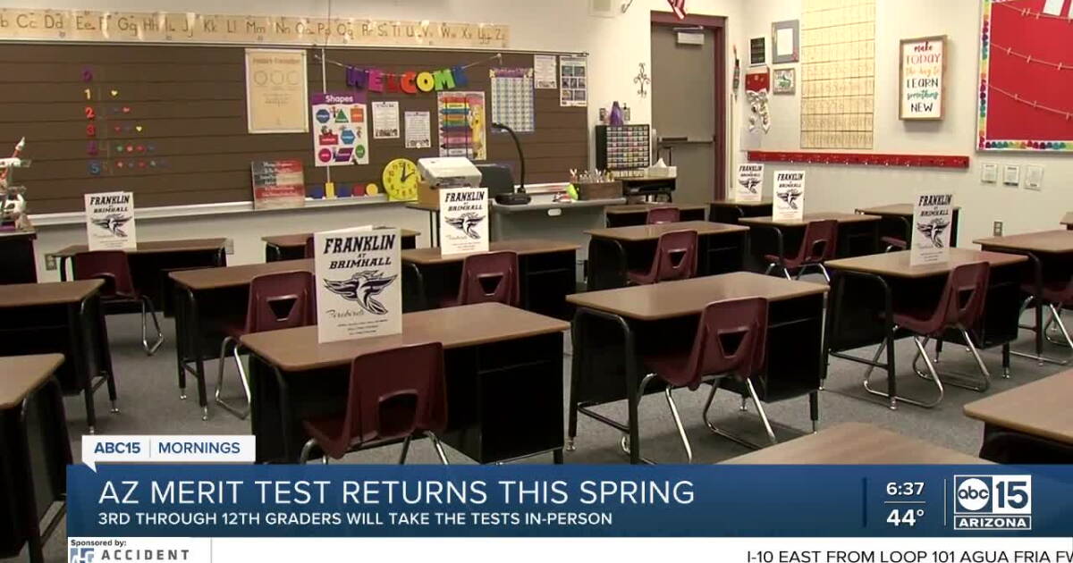 Az State Testing Arizona students to take merit test in the spring