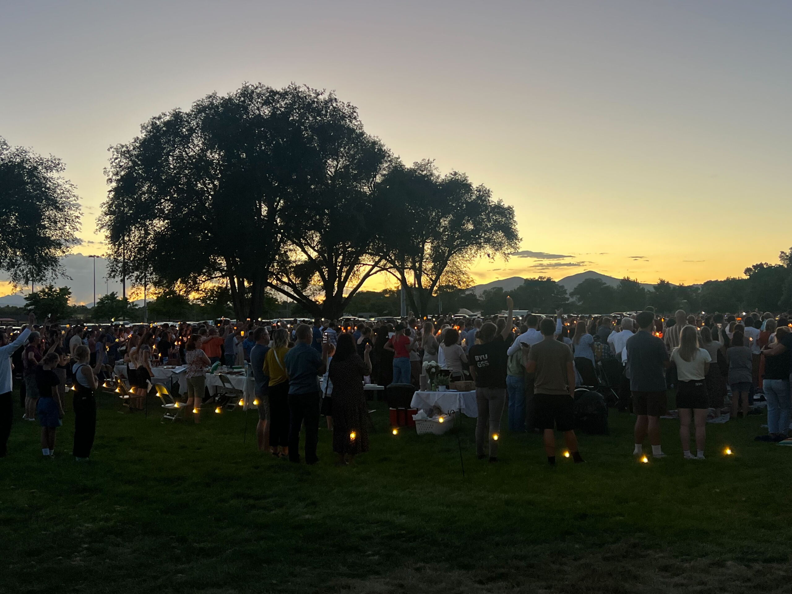 Community gathers at vigil for Utah County couple killed in murder-suicide