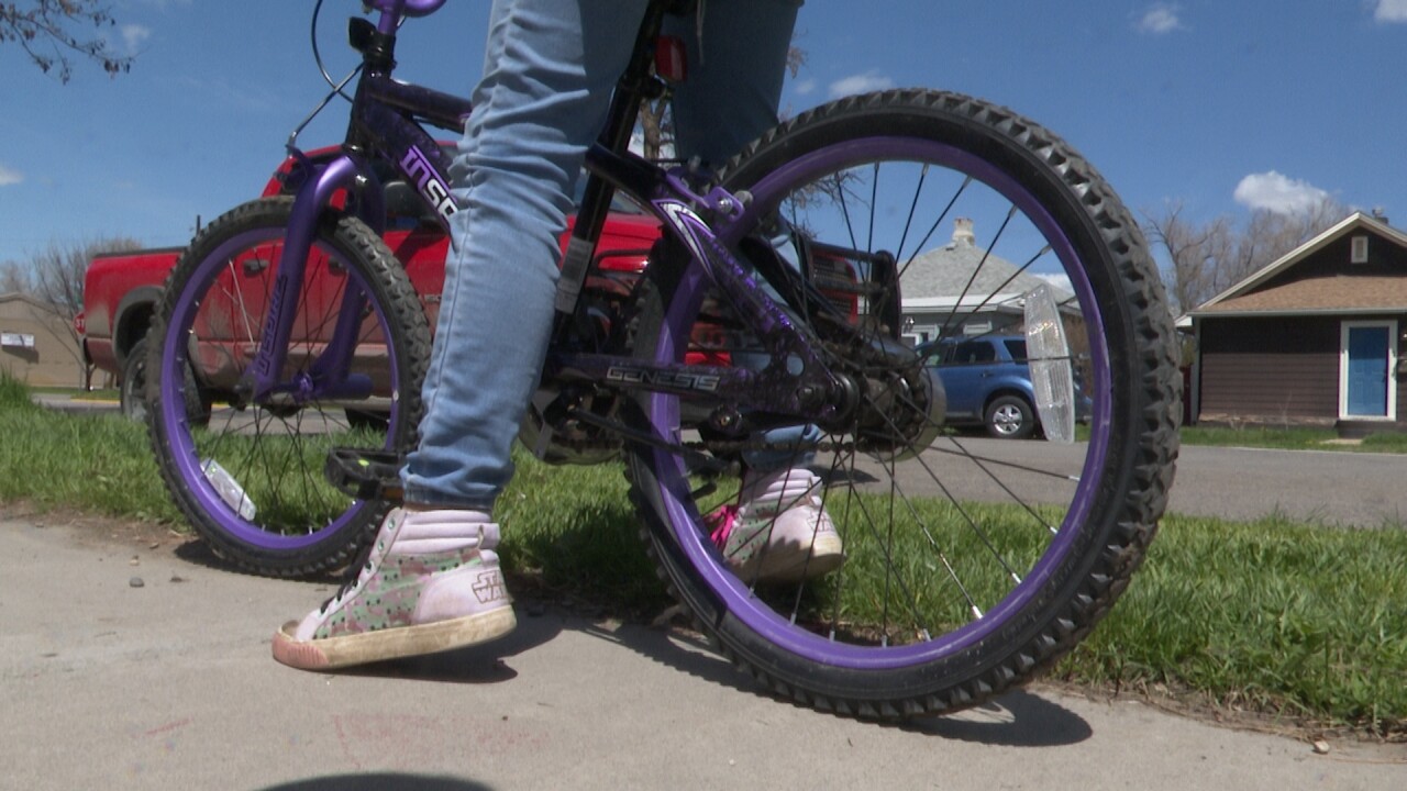 Stolen bike low angle