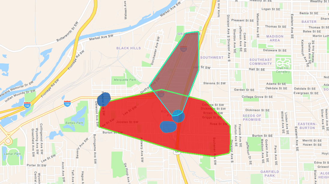 GR SW Power OUtage Map