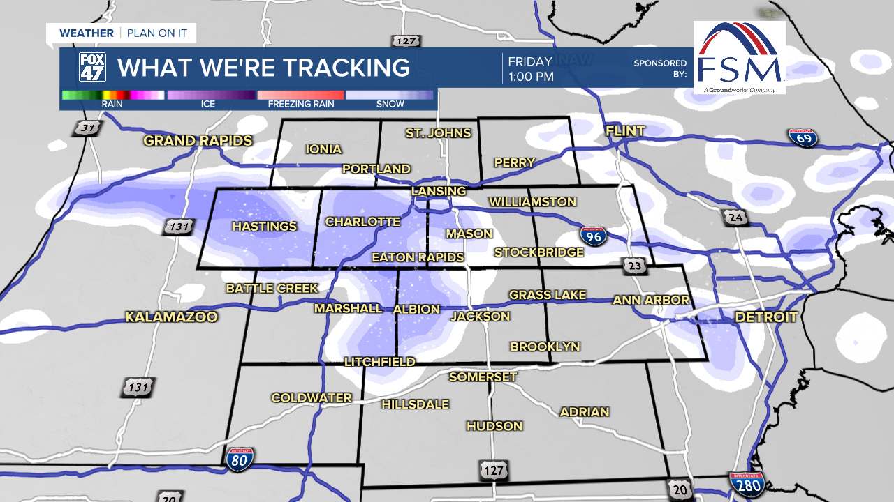 Snow returns to our neighborhoods Friday afternoon paired with strong winds