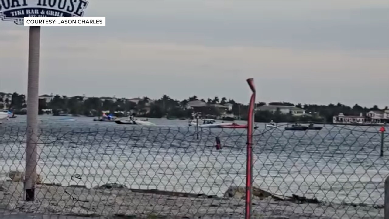 Boat accident near the Cape Coral Yacht Club