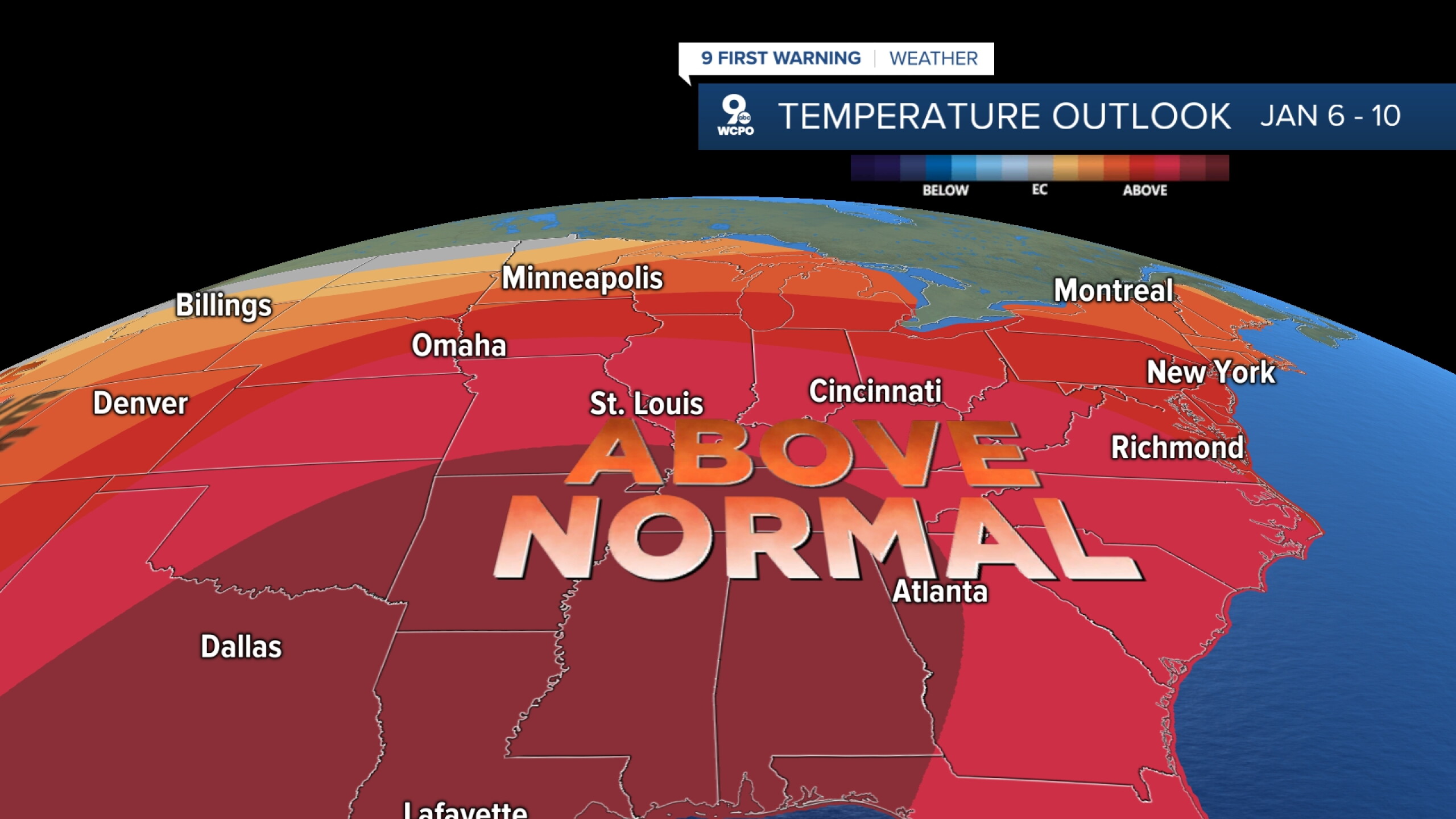 Getting warmer for the first weekend of 2026