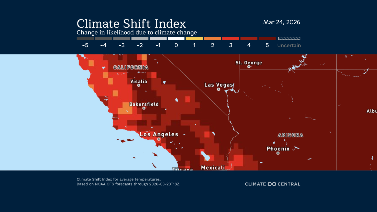 Climate Shift Index March 24