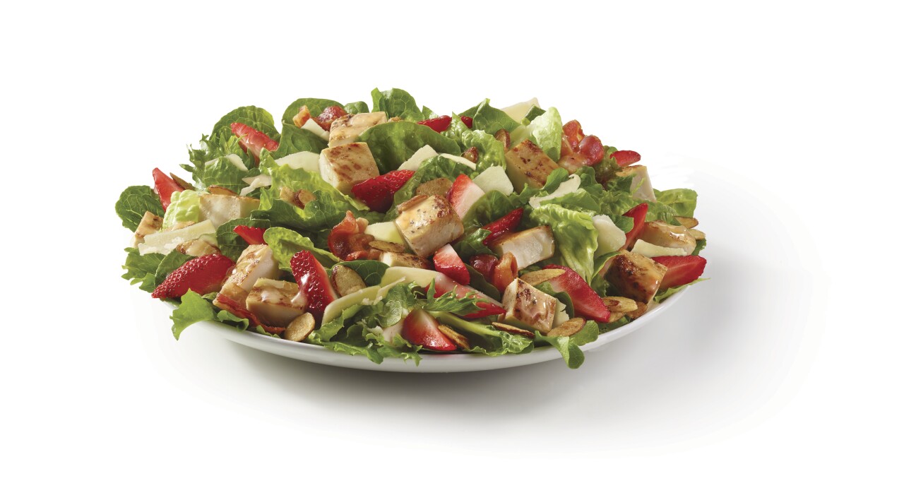Wendy's summer strawberry chicken salad