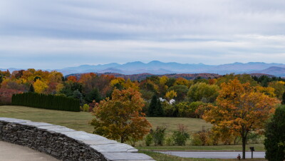 View,Of,Fall,Foliage,And,Adirondack,Mountains,In,New,York
