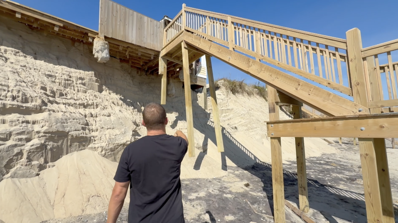 Corolla nor'easter impacts and beach stabilization worries