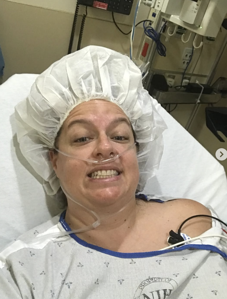 Martin 7 years ago while in the hospital for her gastrectomy