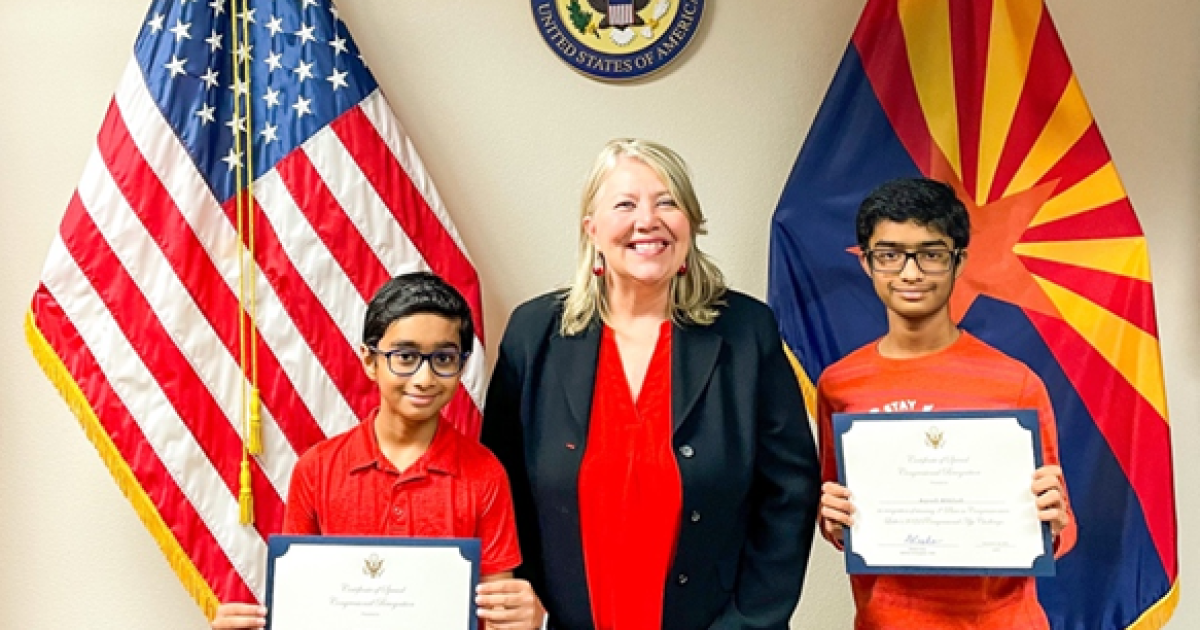 Peoria students honored for app to help kids learn about money - Vimarsana News