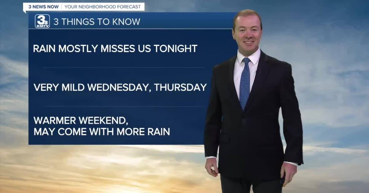 Tonight's cold front brings lower humidity mid-week