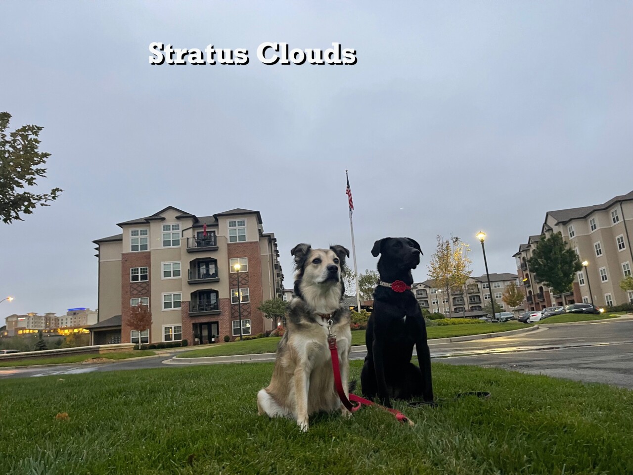 Stratus Clouds With Rainbow & Sunny