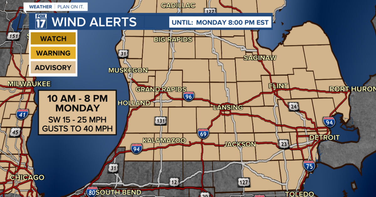 Wind Advisory Monday; Blowing Snow Expected
