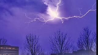 Lightning Over The Plaza Last Night