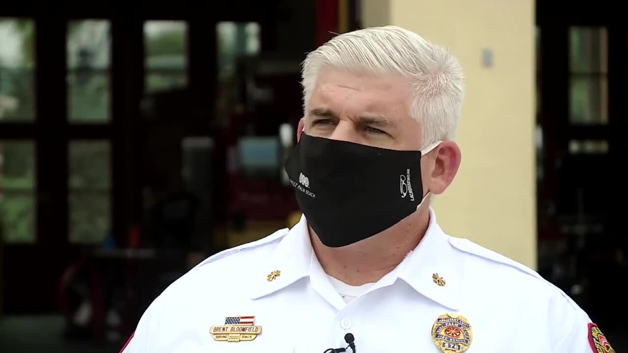 West Palm Beach Fire Department Assistant Chief Brent Bloomfield preaches patience with COVID-19 vaccine