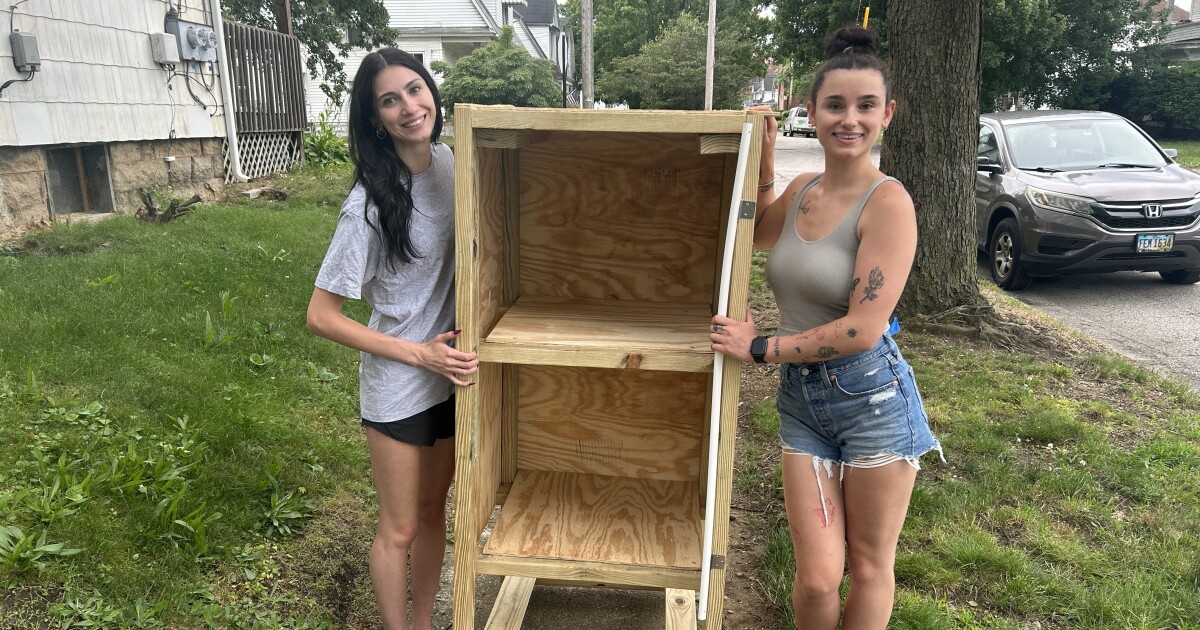 Local News Barberton residents rally to replace destroyed blessing box Remi Murrey