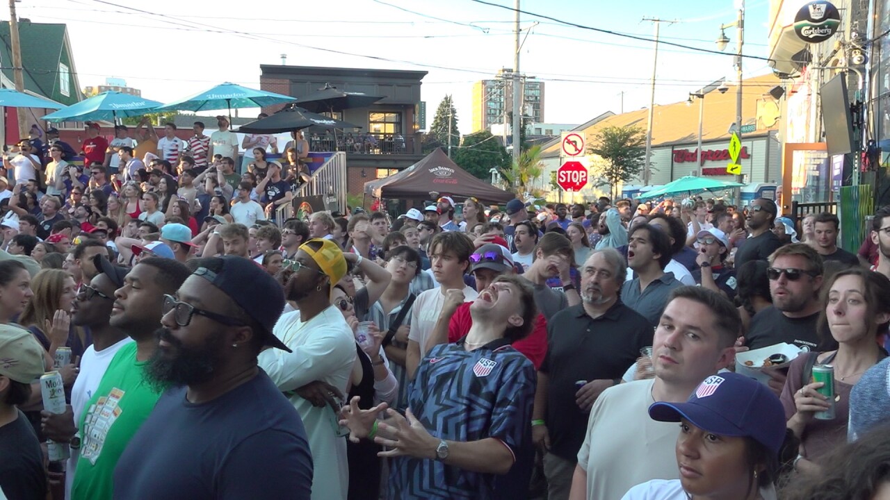 World Cup soccer fans at Nomad