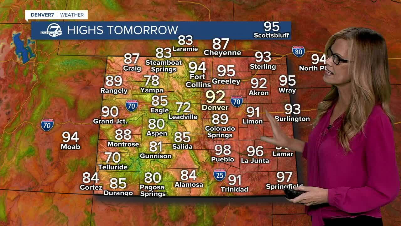 Highs on Saturday