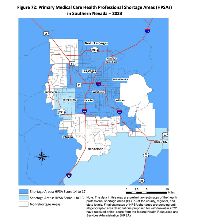Southern Nevada health care worker shortages 2023
