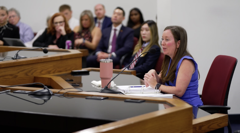 Kathryn Ptak attends a confirmation hearing in April 2025.