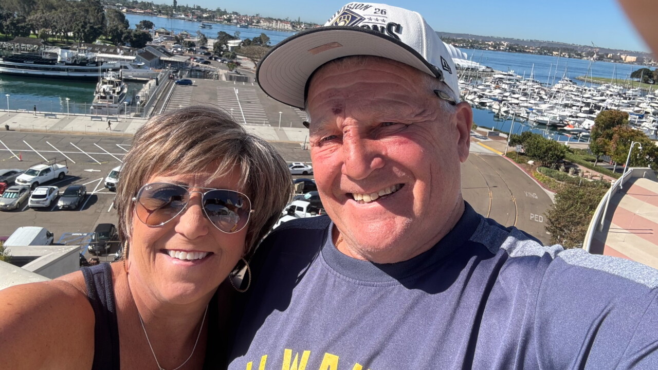 Cheryl Bergemann and her husband, Rocky.