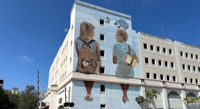 Clematis Garage mural 