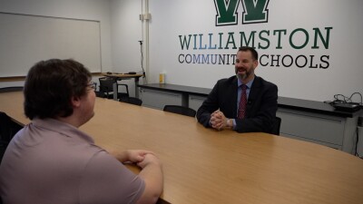 Williamston School Superintendent Adam Spina