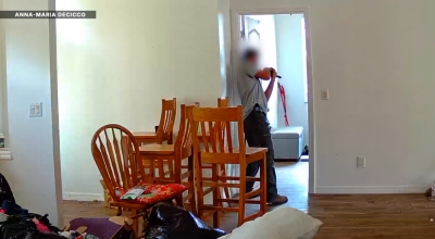 Surveillance video shows armed contractor entering homeowner's home without permission