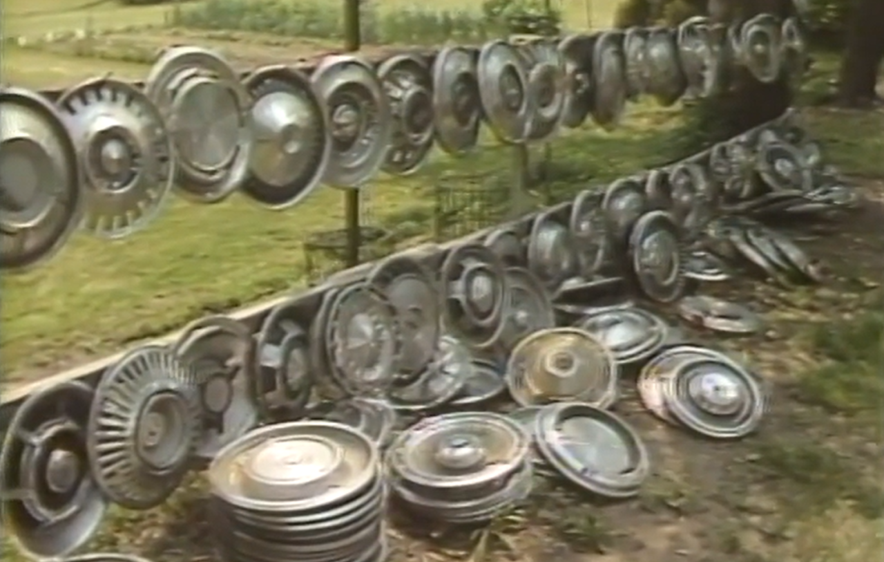 Margaret Jones hubcap collection